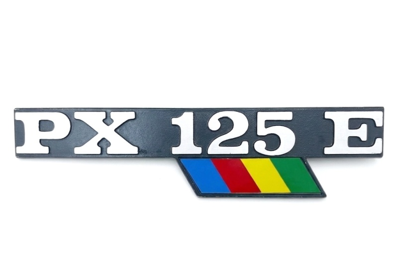 Schriftzug PX125E Vespa PX Seitenhaube / Lochabstand