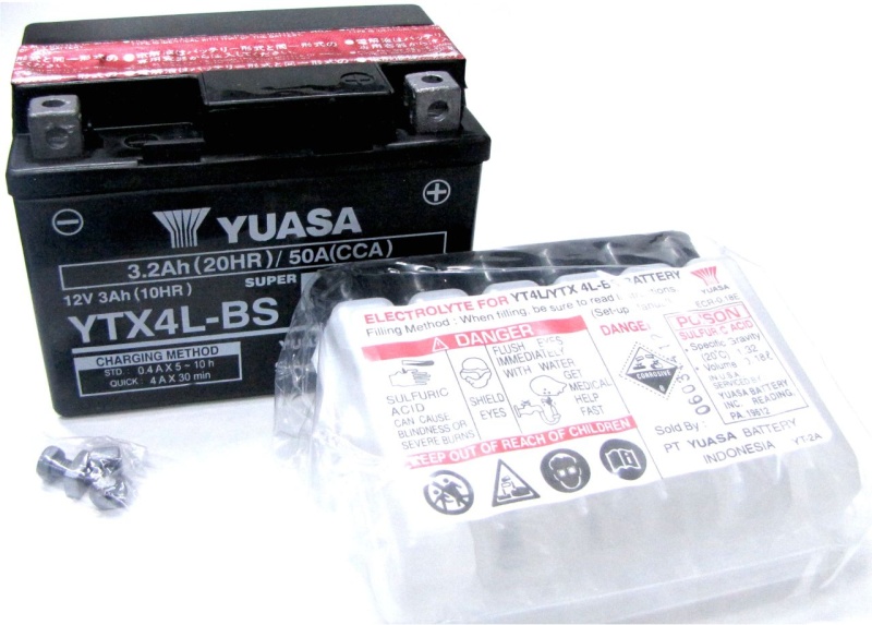 Batterie YUASA CTX4L / YTX4L-BS / wartungsfrei