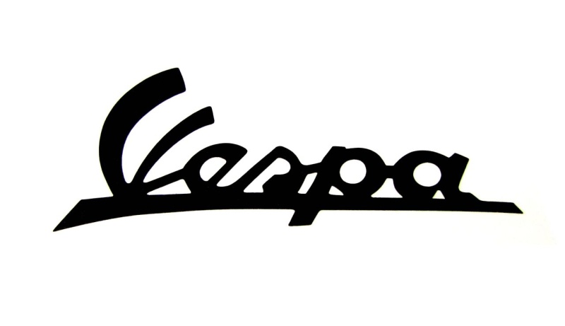 Schriftzug VESPA  schwarz / Vespa