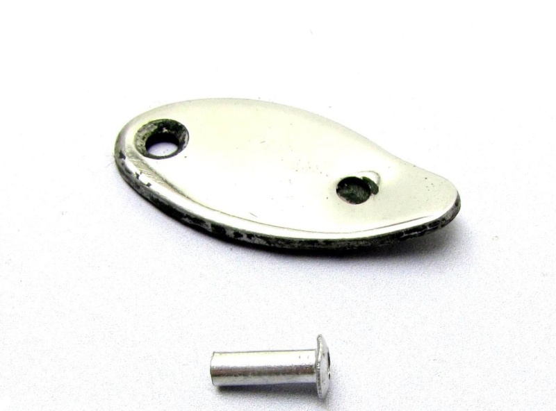 Lenkschlossdeckel m. Niete V50-Sprint etc. Edelstahl