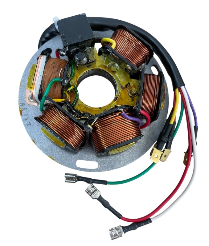 Z&uuml;ndgrundplatte-Lichtmaschine AEL 7 Kabel /Vespa PX alt (d),