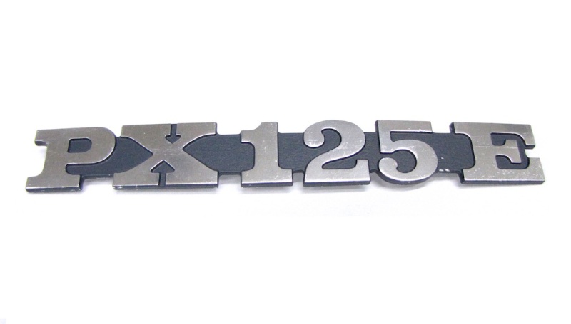 Schriftzug PX125E ,Seitenhaube
