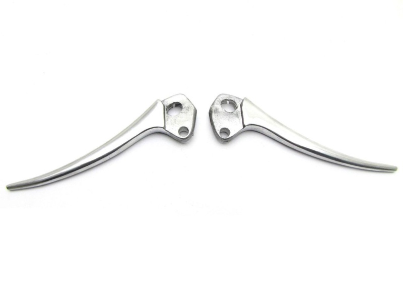 Hebel Set spitz ohne Ballen / Lambretta / Alu poliert