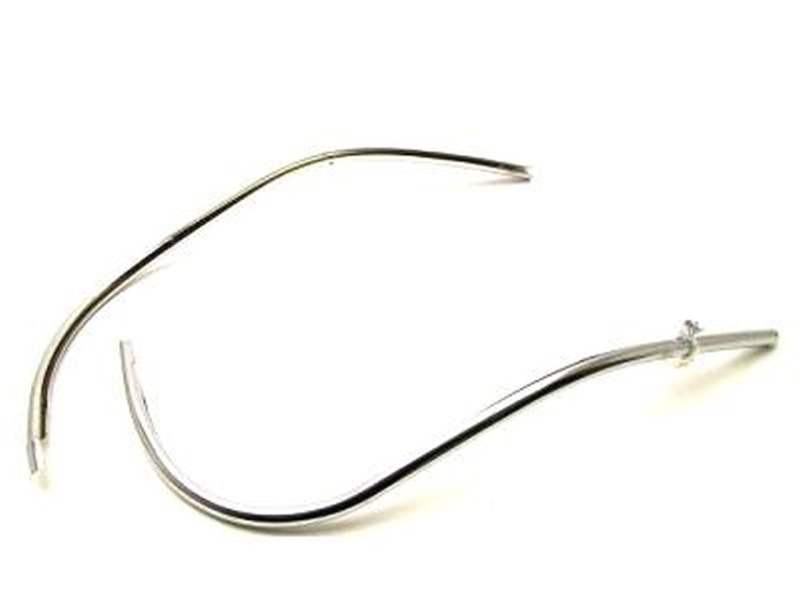 Monoschlitzrohr CUPPINI Vespa PX - T5 / chrom