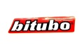 Aufkleber BITUBO / rot - weiß / L 130mm, B 40mm