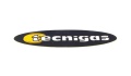 Aufkleber Tecnigas dunkel blau / 140mm x 30mm