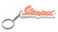 Schlüsselanhänger Vespa Schrift orange auf weiß