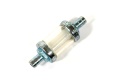 Benzinfilter / OMG / Glas / 8mm / Metallsieb