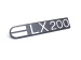 Schriftzug *LX200* Vespa Cosa / 5cm Lochabstand