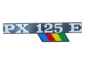 Schriftzug PX125E Vespa PX Seitenhaube / Lochabstand