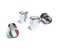 Ventilkappen Set chrom - Italy / 4 stk.