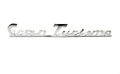 Schriftzug Gran Turismo chrom, Heck, 4 Pins 17x3cm